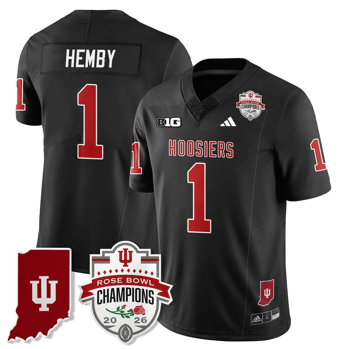 Indiana Hoosiers Vapor Limited Football Jersey - Rose Bowl Champions-Cuztomshoes