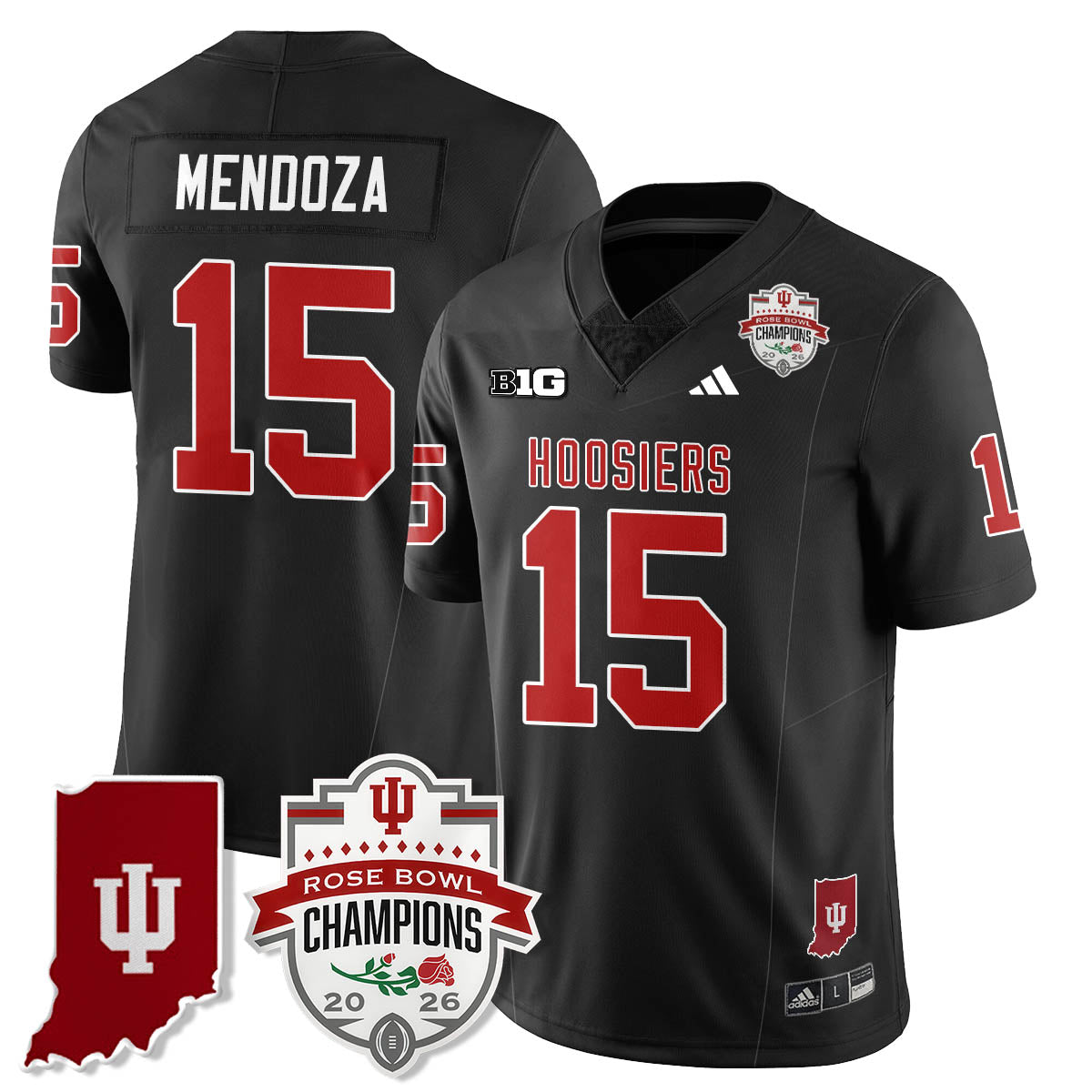 Indiana Hoosiers Vapor Limited Football Jersey - Rose Bowl Champions-Cuztomshoes