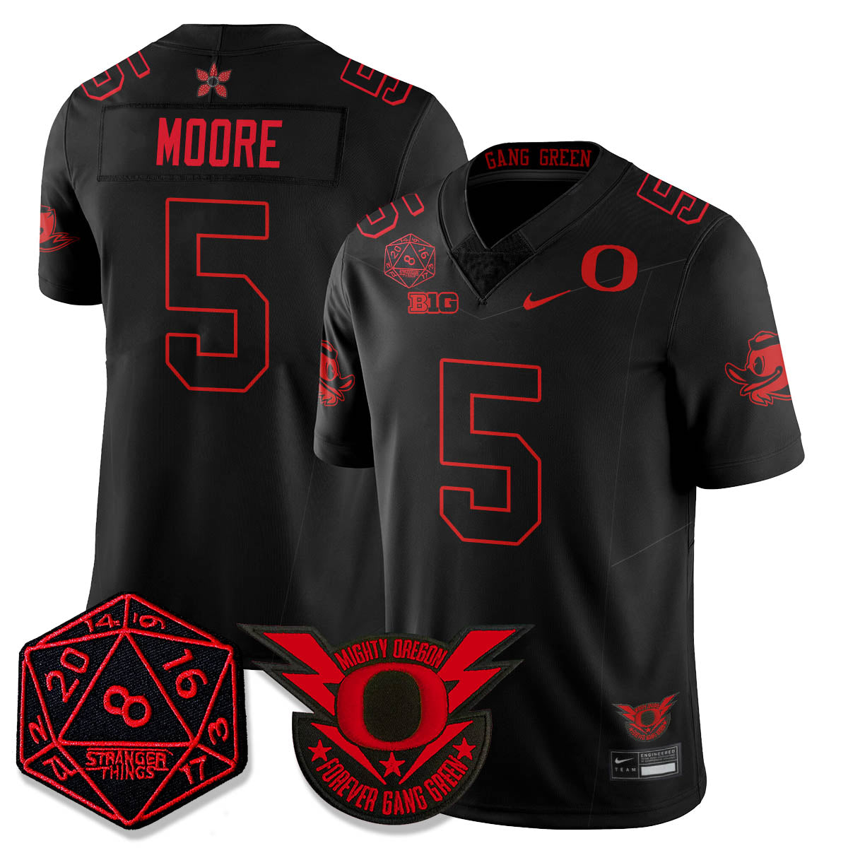 Oregon Ducks Stranger Things Vapor Limited Jersey