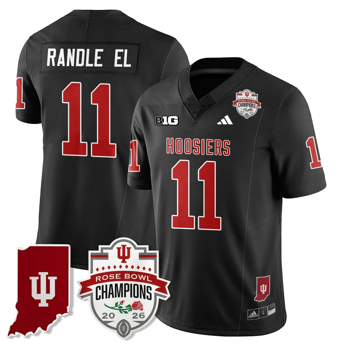 Indiana Hoosiers Vapor Limited Football Jersey - Rose Bowl Champions-Cuztomshoes