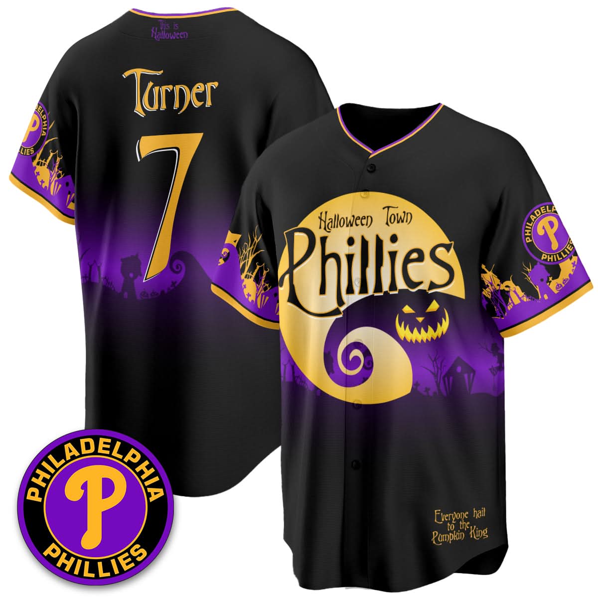 Philadelphia Phillies "Halloween Town" Limited Jersey - Stitched