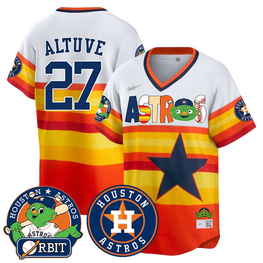 Houston Astros Orbit Vapor Premier Jersey - Stitched