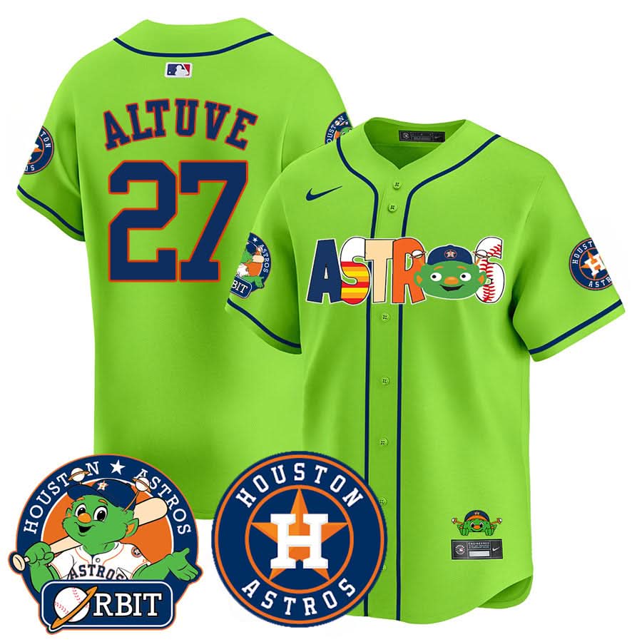 Houston Astros Orbit Vapor Premier Jersey - Stitched