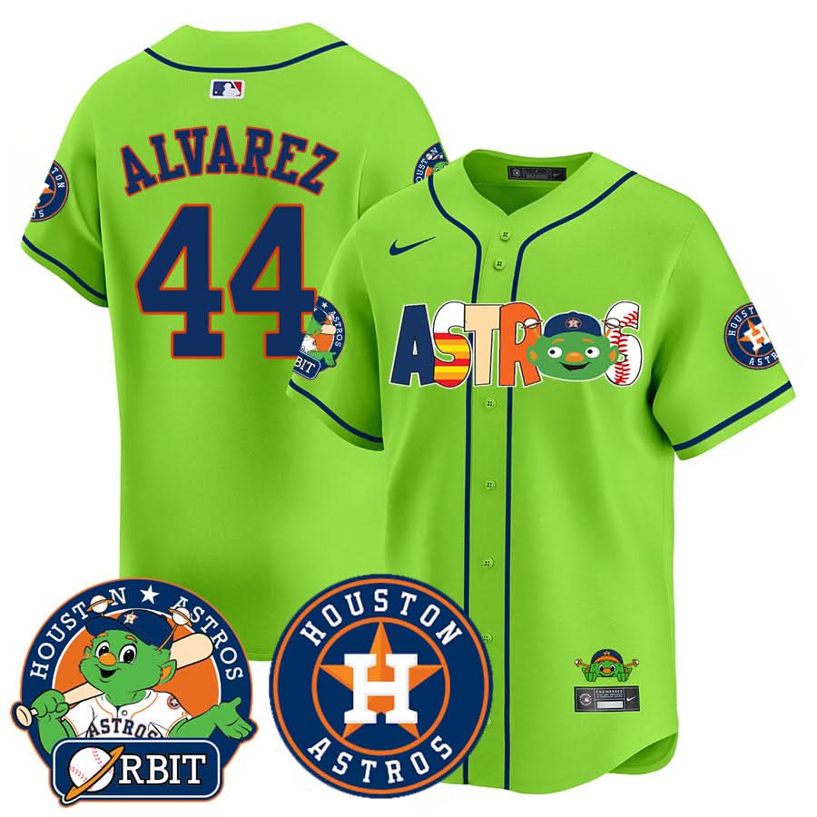 Houston Astros Orbit Vapor Premier Jersey - Stitched