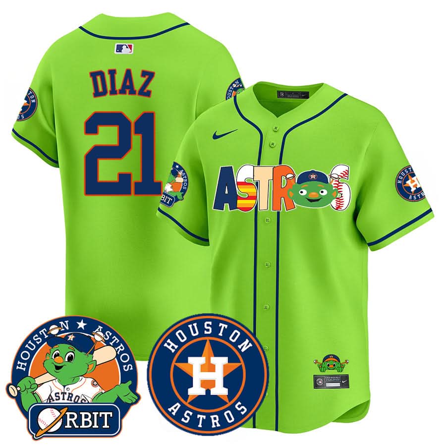 Houston Astros Orbit Vapor Premier Jersey - Stitched