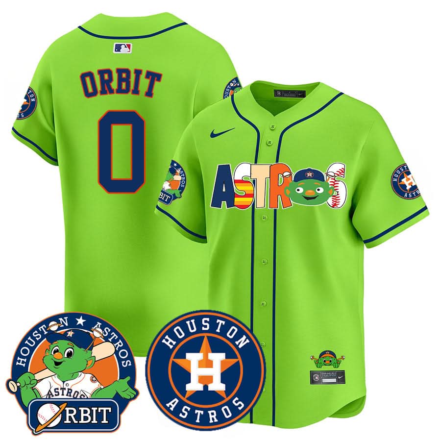 Houston Astros Orbit Vapor Premier Jersey - Stitched