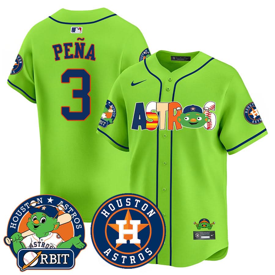 Houston Astros Orbit Vapor Premier Jersey - Stitched