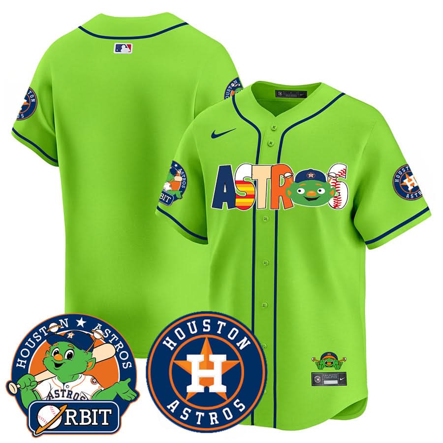 Houston Astros Orbit Vapor Premier Jersey - Stitched