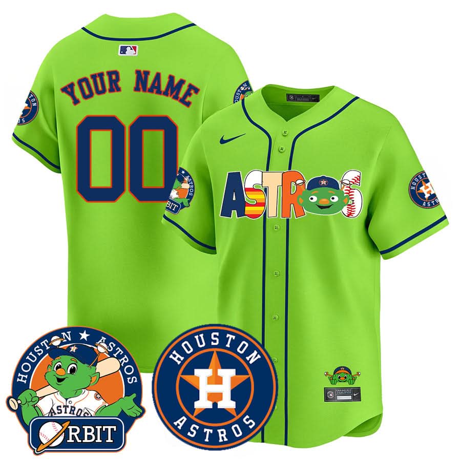 Houston Astros Orbit Vapor Premier Custom Jersey - Stitched