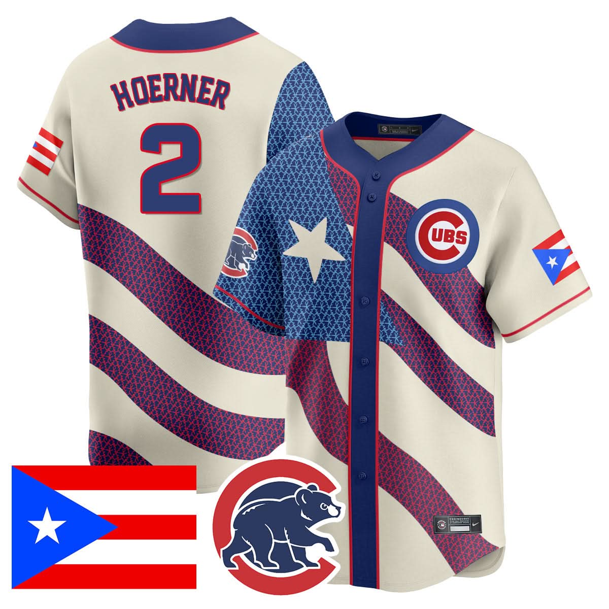 Chicago Cubs Puerto Rican Heritage Jersey V2 - Stitched