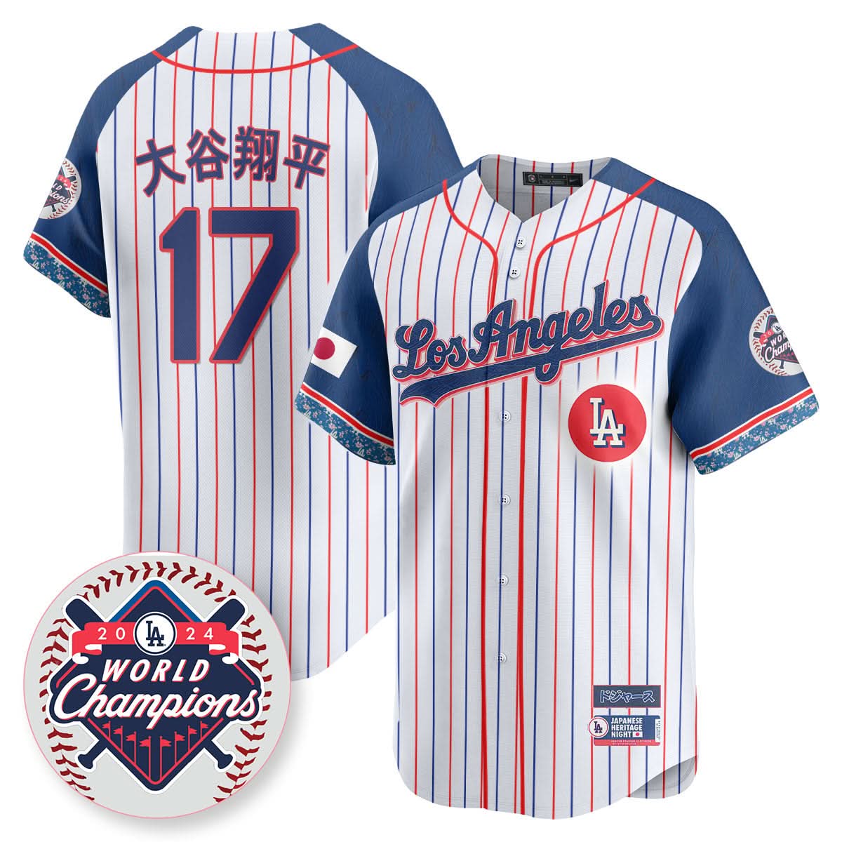 Los Angeles Dodgers Japanese Heritage Night Jersey - Stitched