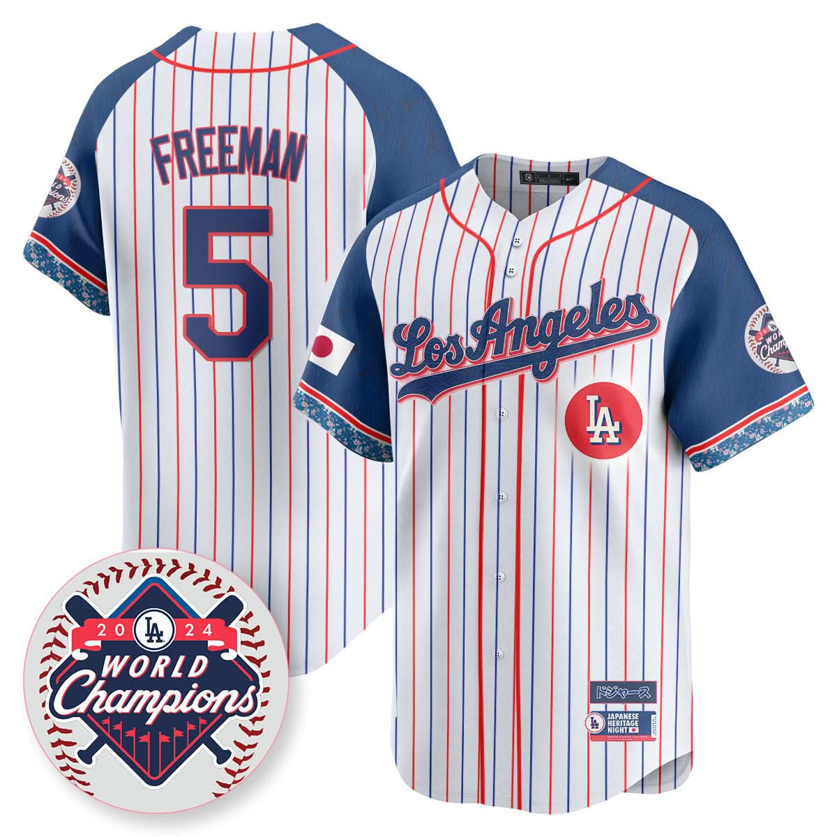 Los Angeles Dodgers Japanese Heritage Night Jersey - Stitched