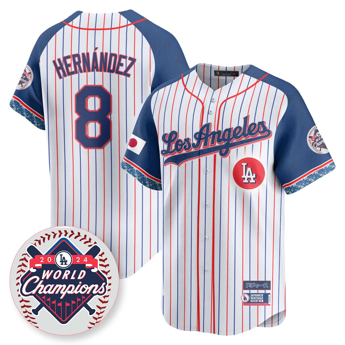 Los Angeles Dodgers Japanese Heritage Night Jersey - Stitched