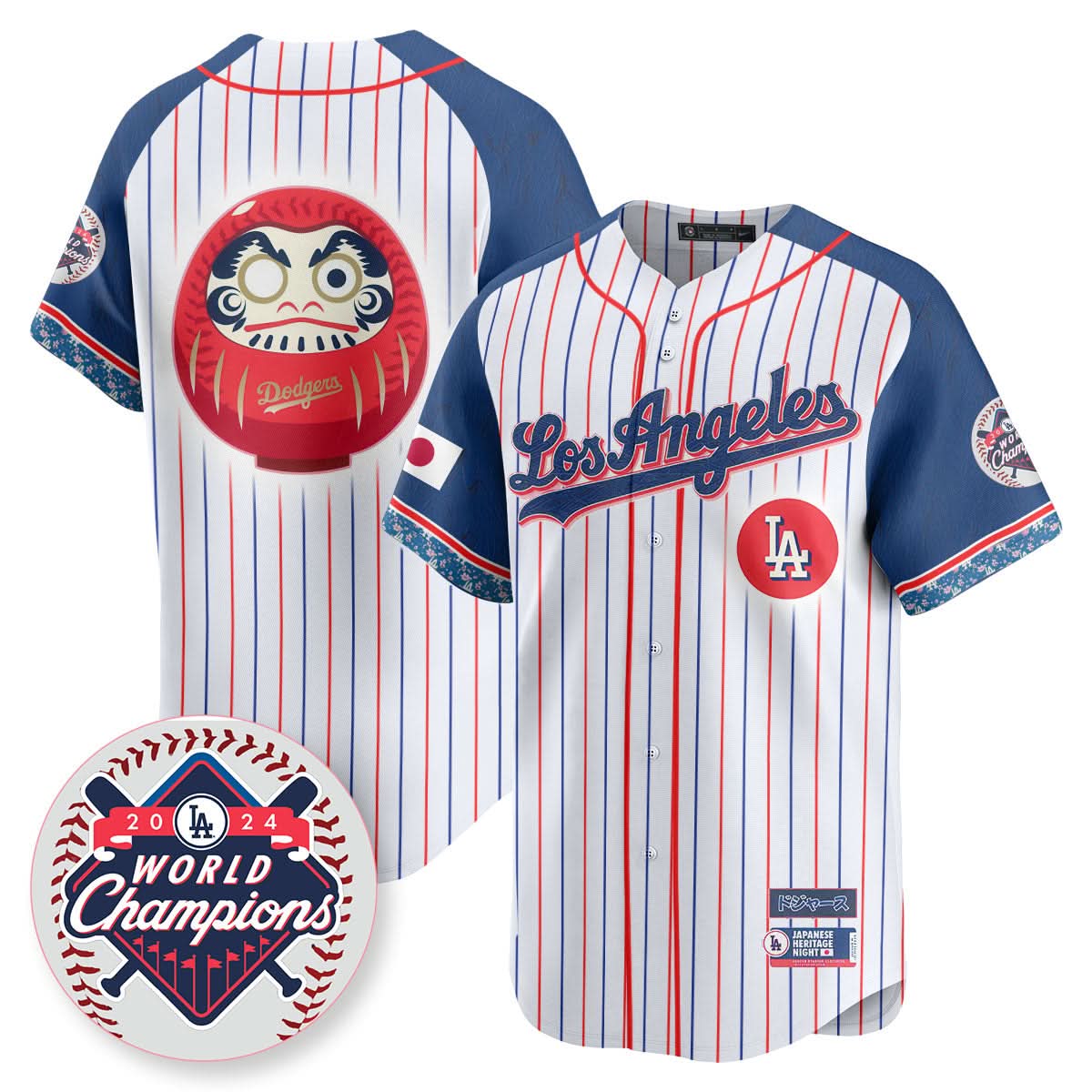Los Angeles Dodgers Japanese Heritage Night Jersey - Stitched