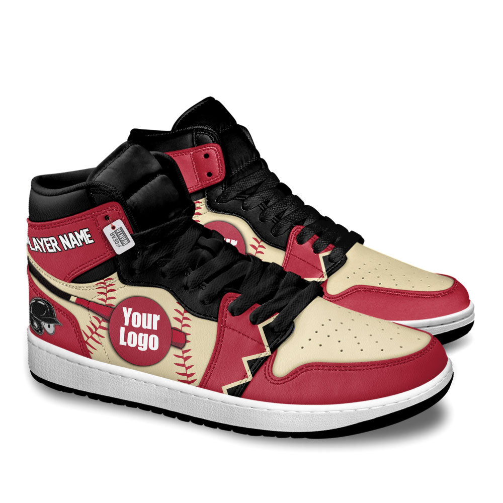 Arizona Baseball J1s Sneakers Personalized Your Teamcuztomshoes.com
