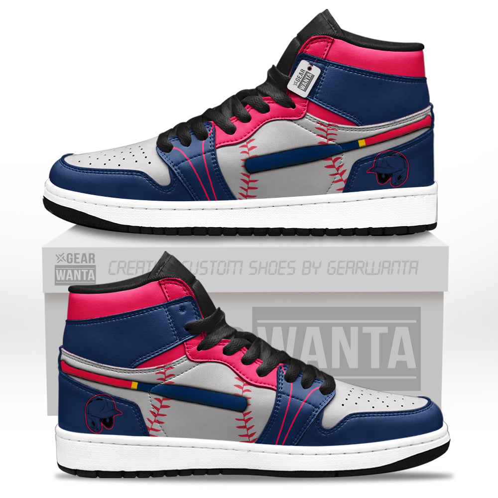 Atlanta Baseball J1s Sneakers Personalized Your Team-Cuztomshoes