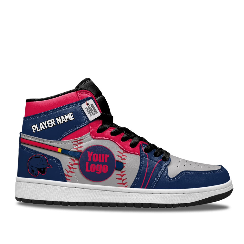 Atlanta Baseball J1s Sneakers Personalized Your Team-Cuztomshoes