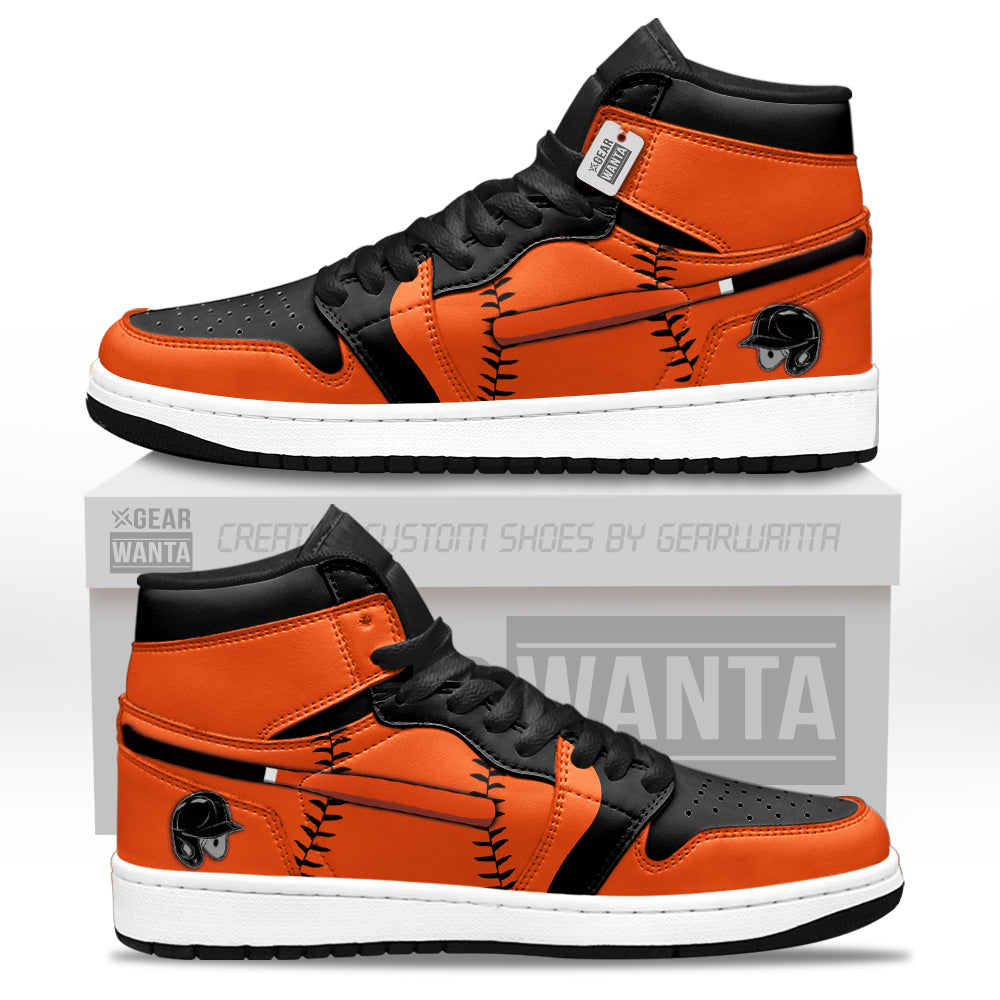 Baltimore Baseball J1s Sneakers Personalized Your Team-Cuztomshoes