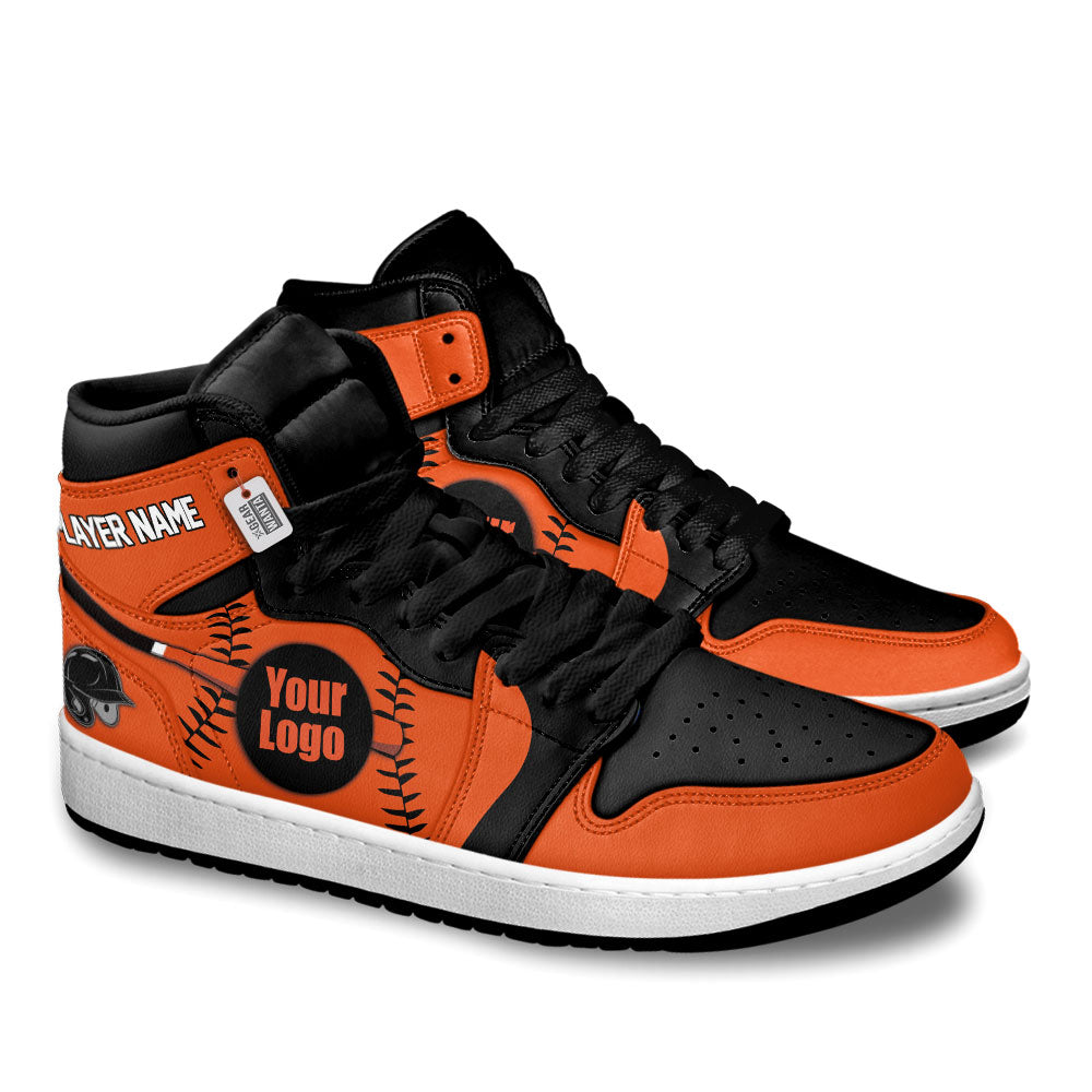 Baltimore Baseball J1s Sneakers Personalized Your Teamcuztomshoes.com