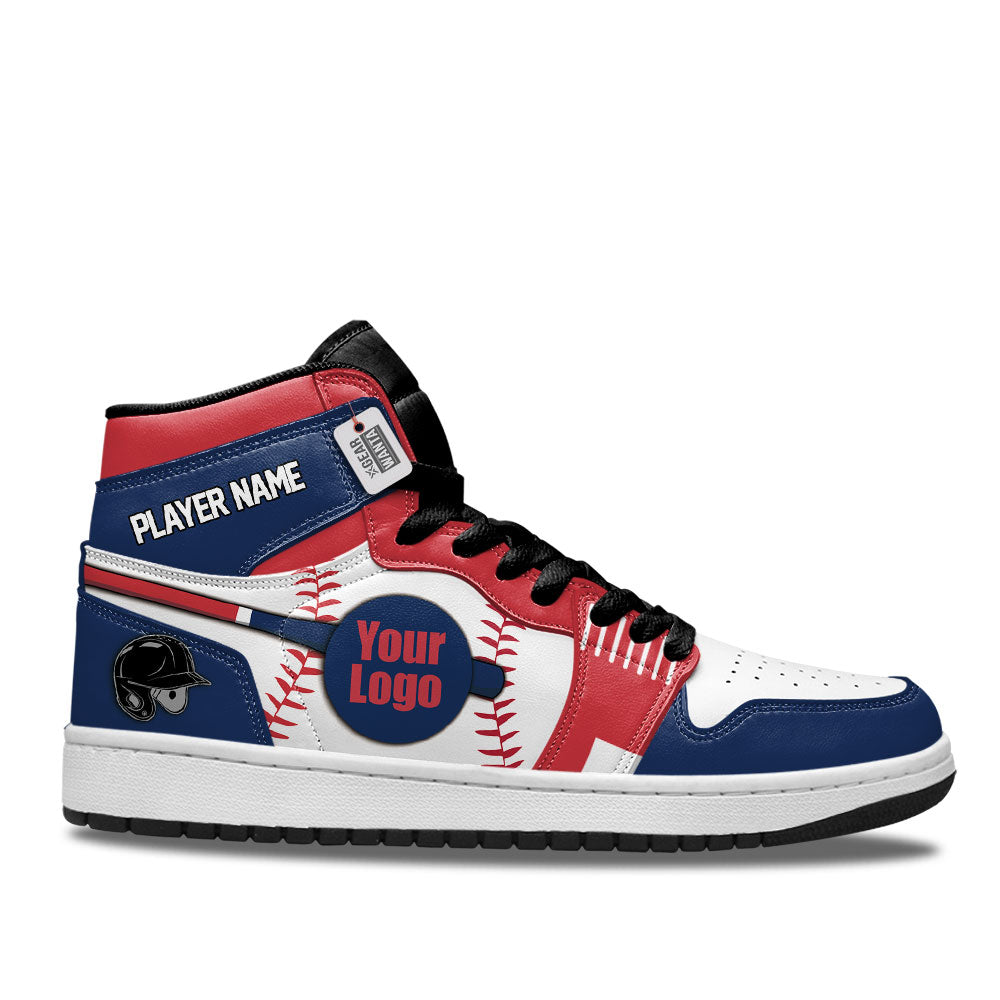Boston Baseball J1s Sneakers Personalized Your Team-Cuztomshoes
