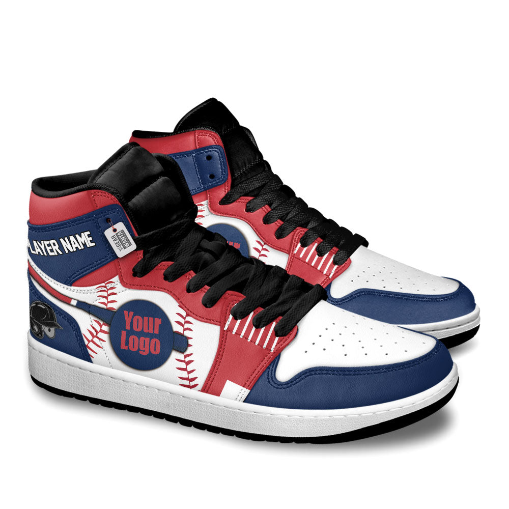 Boston Baseball J1s Sneakers Personalized Your Teamcuztomshoes.com