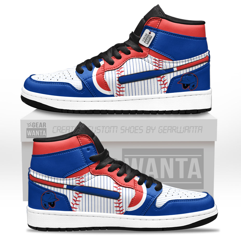 Chicago Baseball J1s Sneakers Personalized Your Team-Cuztomshoes