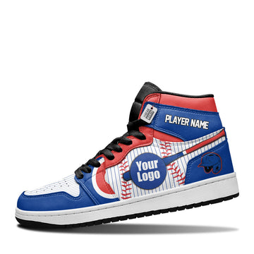 Chicago Baseball Leather Shoes Custom Your Team - Cuztomshoes.com