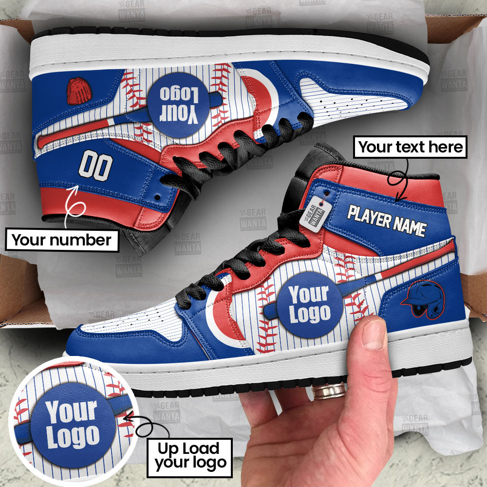 Chicago Baseball J1s Sneakers Personalized Your Team-Cuztomshoes