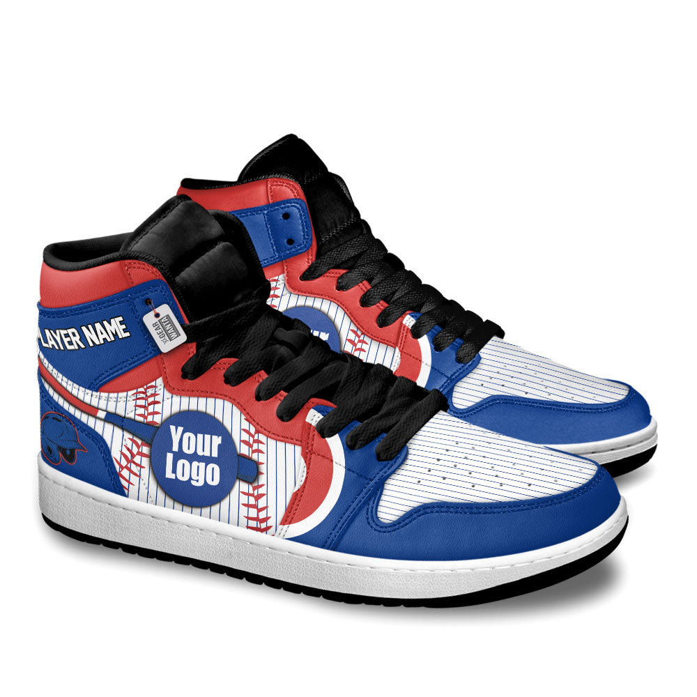 Chicago Baseball J1s Sneakers Personalized Your Teamcuztomshoes.com