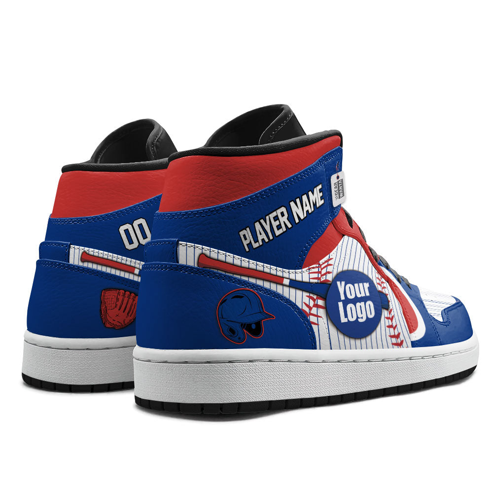 Chicago Baseball J1s Sneakers Personalized Your Teamcuztomshoes.com