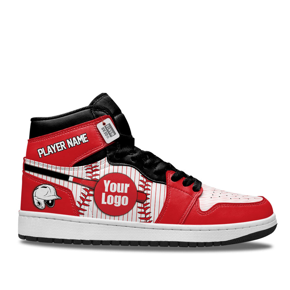 Cincinnati Baseball J1s Sneakers Personalized Your Team-Cuztomshoes