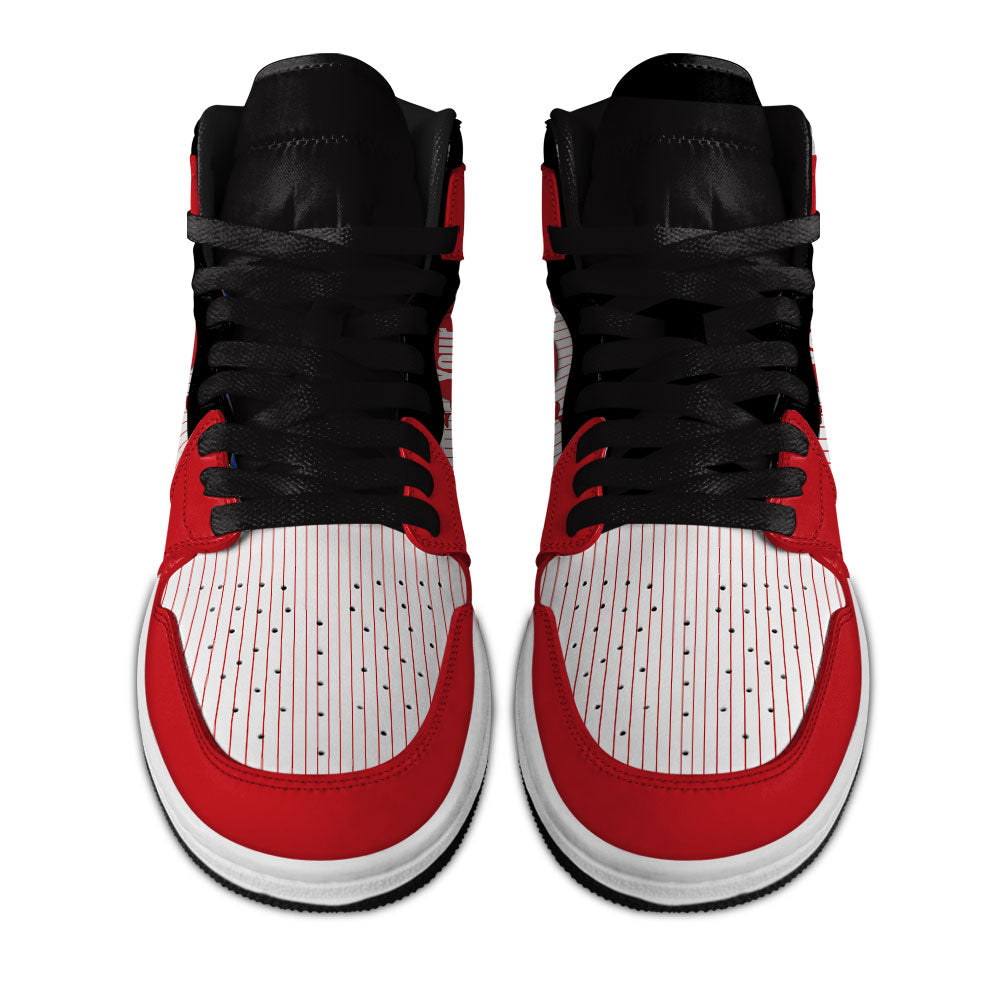 Cincinnati Baseball J1s Sneakers Personalized Your Team-Cuztomshoes