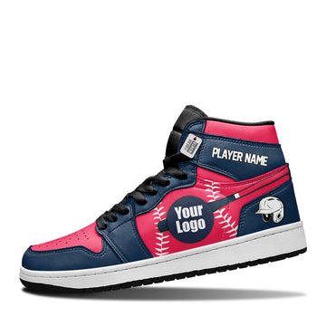 Cleveland Baseball Leather Shoes Custom Your Team - Cuztomshoes.com
