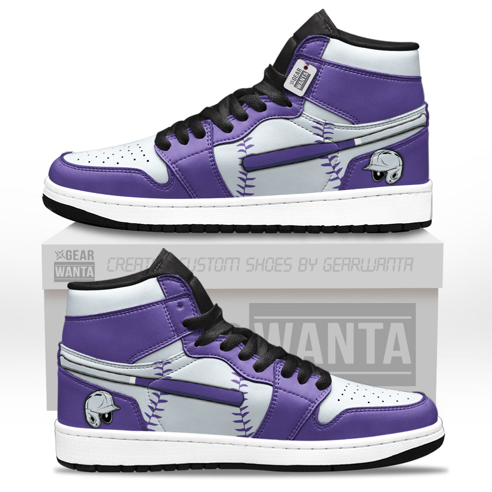 Colorado Baseball J1s Sneakers Personalized Your Team-Cuztomshoes