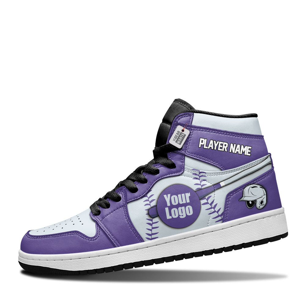 Colorado Baseball J1s Sneakers Personalized Your Teamcuztomshoes.com