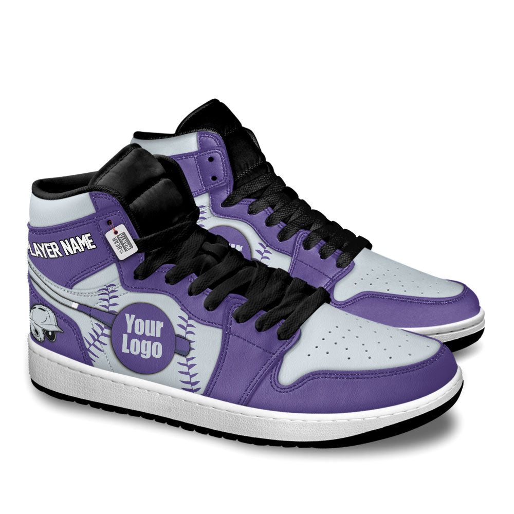 Colorado Baseball J1s Sneakers Personalized Your Teamcuztomshoes.com