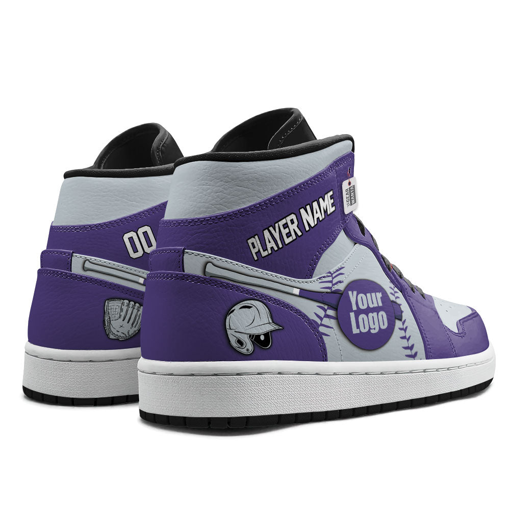 Colorado Baseball J1s Sneakers Personalized Your Teamcuztomshoes.com