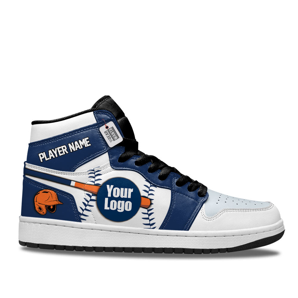 Detroit Baseball J1s Sneakers Personalized Your Team-Cuztomshoes