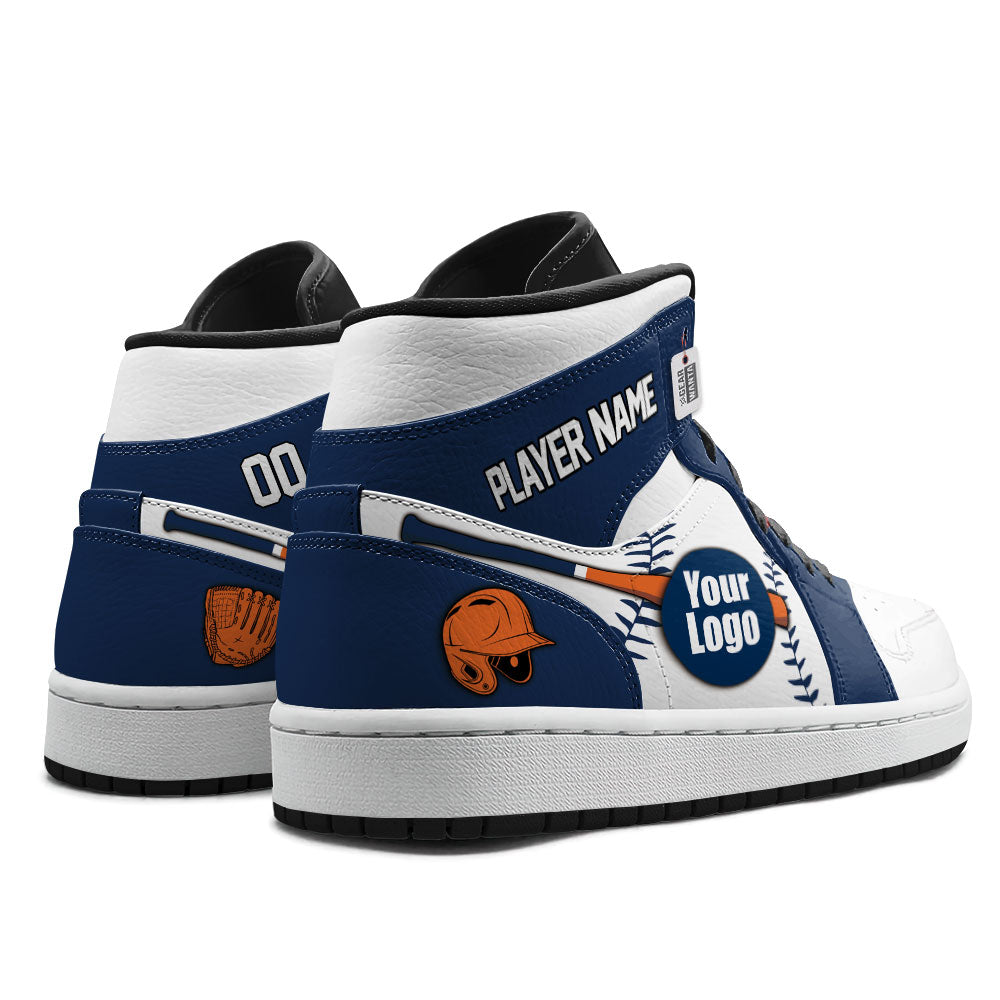 Detroit Baseball J1s Sneakers Personalized Your Teamcuztomshoes.com