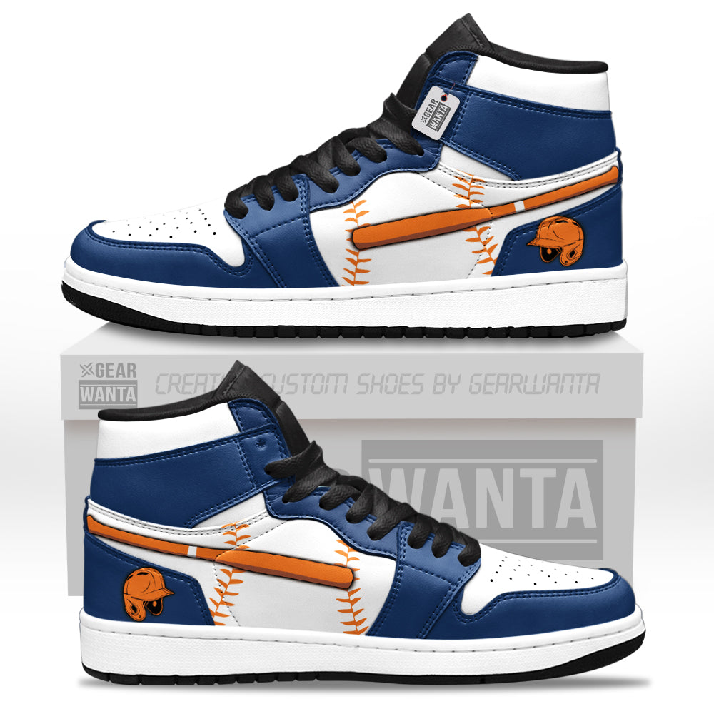 Houston Baseball J1s Sneakers Personalized Your Team-Cuztomshoes