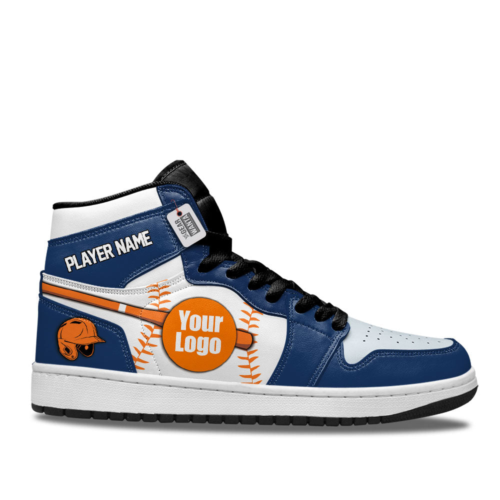 Houston Baseball J1s Sneakers Personalized Your Team-Cuztomshoes