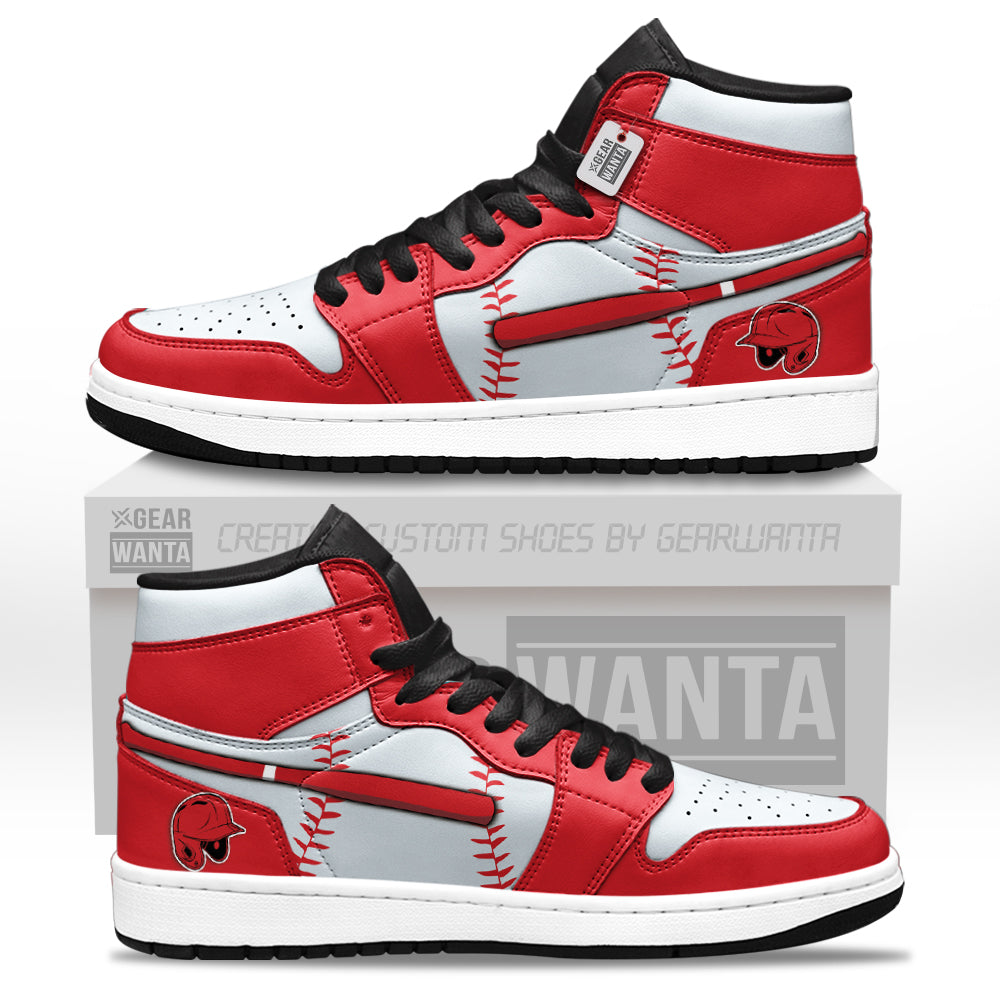 Los Angeles Baseball J1s Sneakers Personalized Your Team-Cuztomshoes