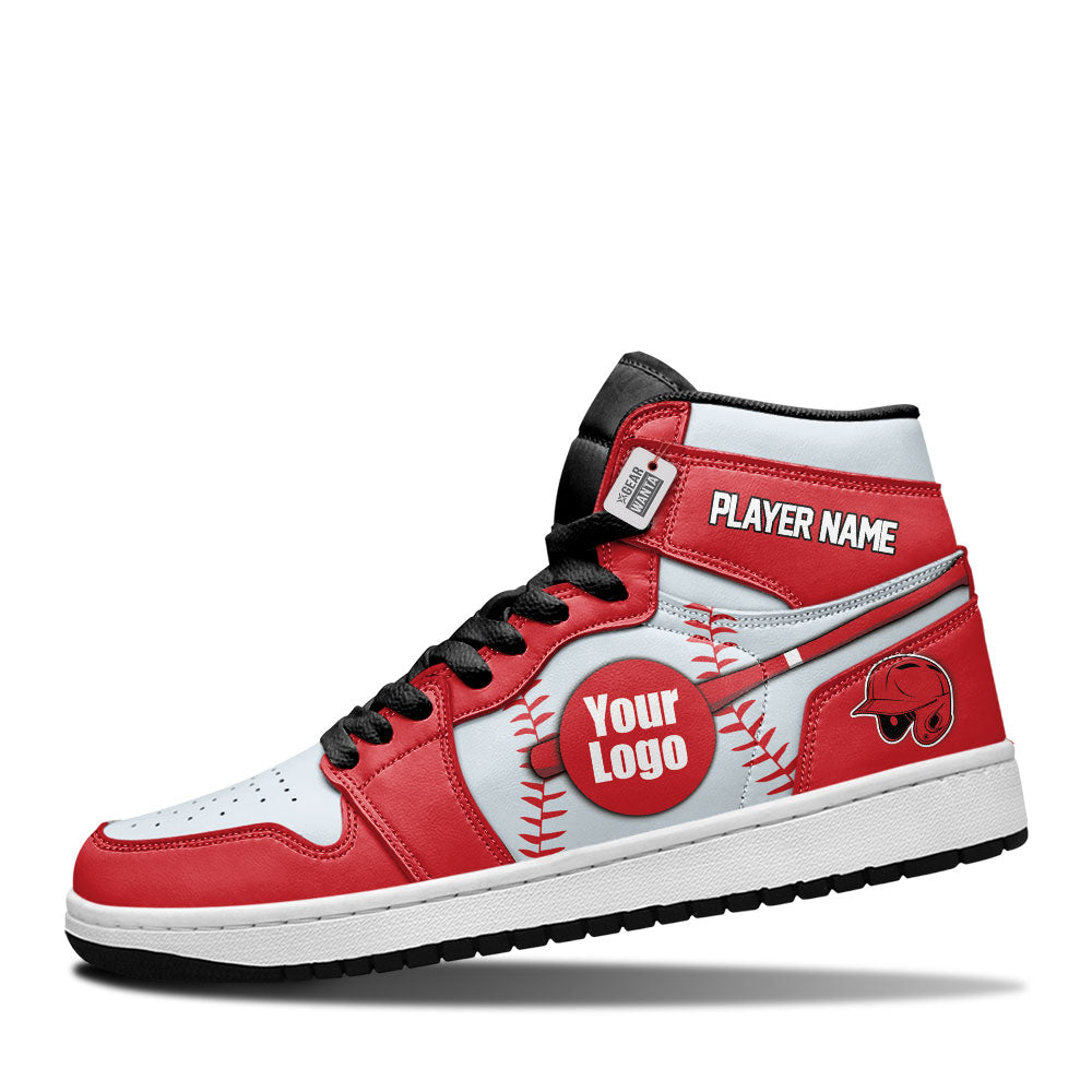 Los Angeles Baseball J1s Sneakers Personalized Your Teamcuztomshoes.com