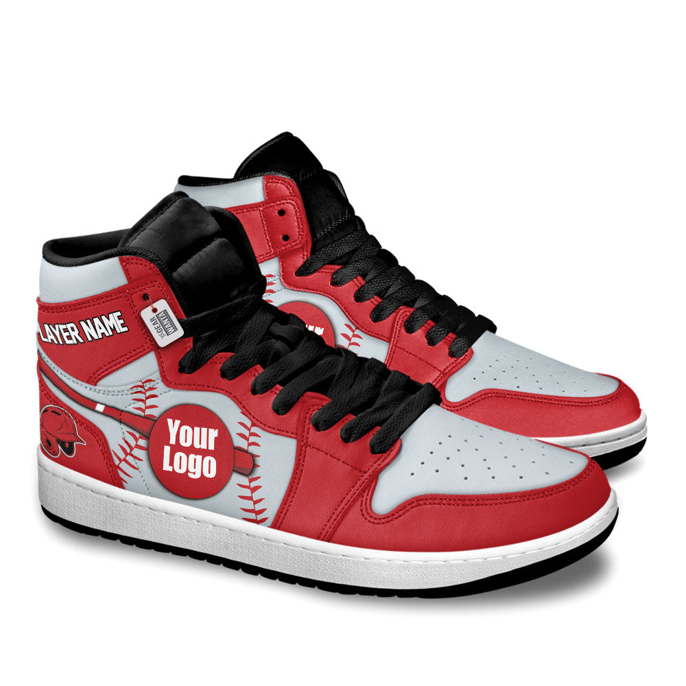 Los Angeles Baseball J1s Sneakers Personalized Your Teamcuztomshoes.com