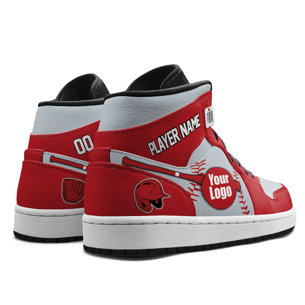 Los Angeles Baseball J1s Sneakers Personalized Your Teamcuztomshoes.com