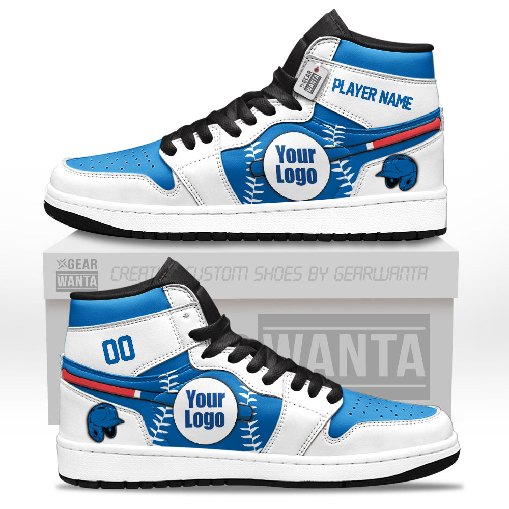 Los Angeles Baseball J1s Sneakers Personalized Your Teamcuztomshoes.com