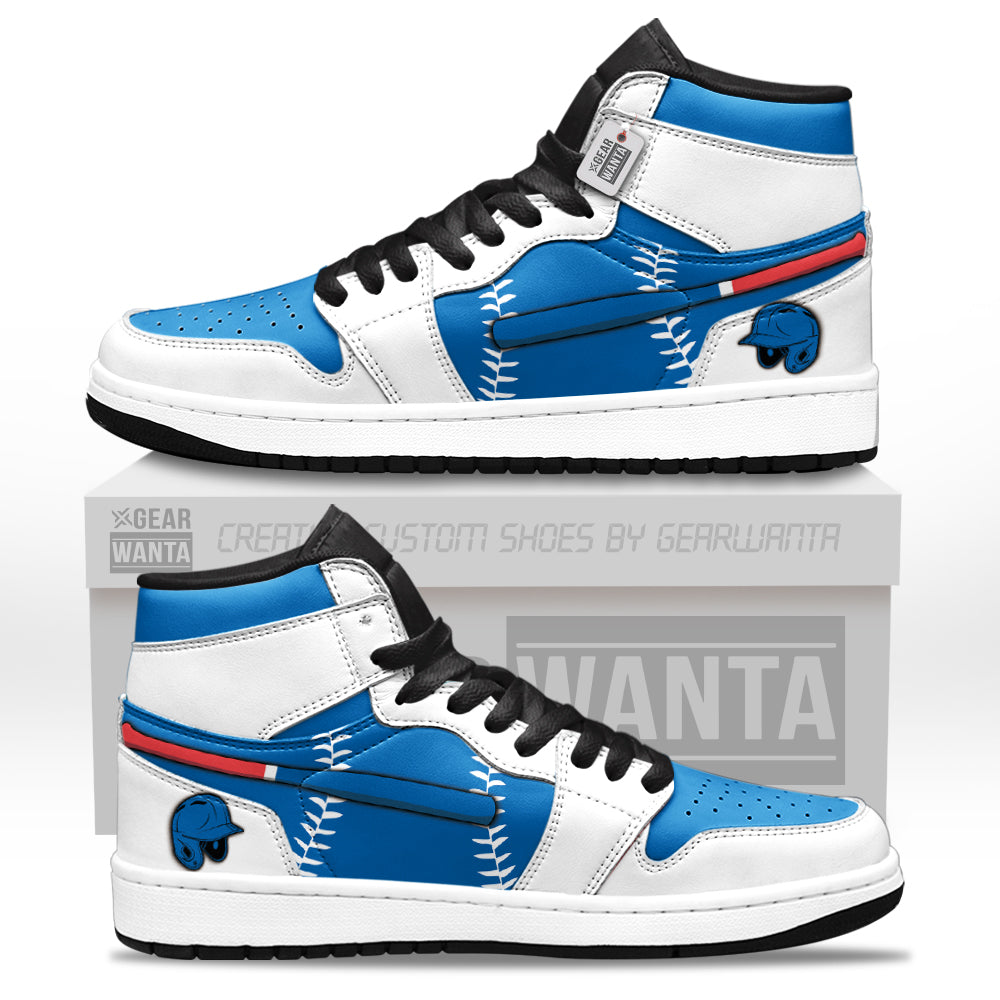 Los Angeles Baseball J1s Sneakers Personalized Your Team-Cuztomshoes