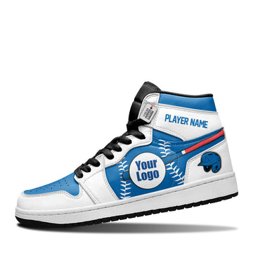 Los Angeles Baseball Leather Shoes Custom Your Team - Cuztomshoes.com