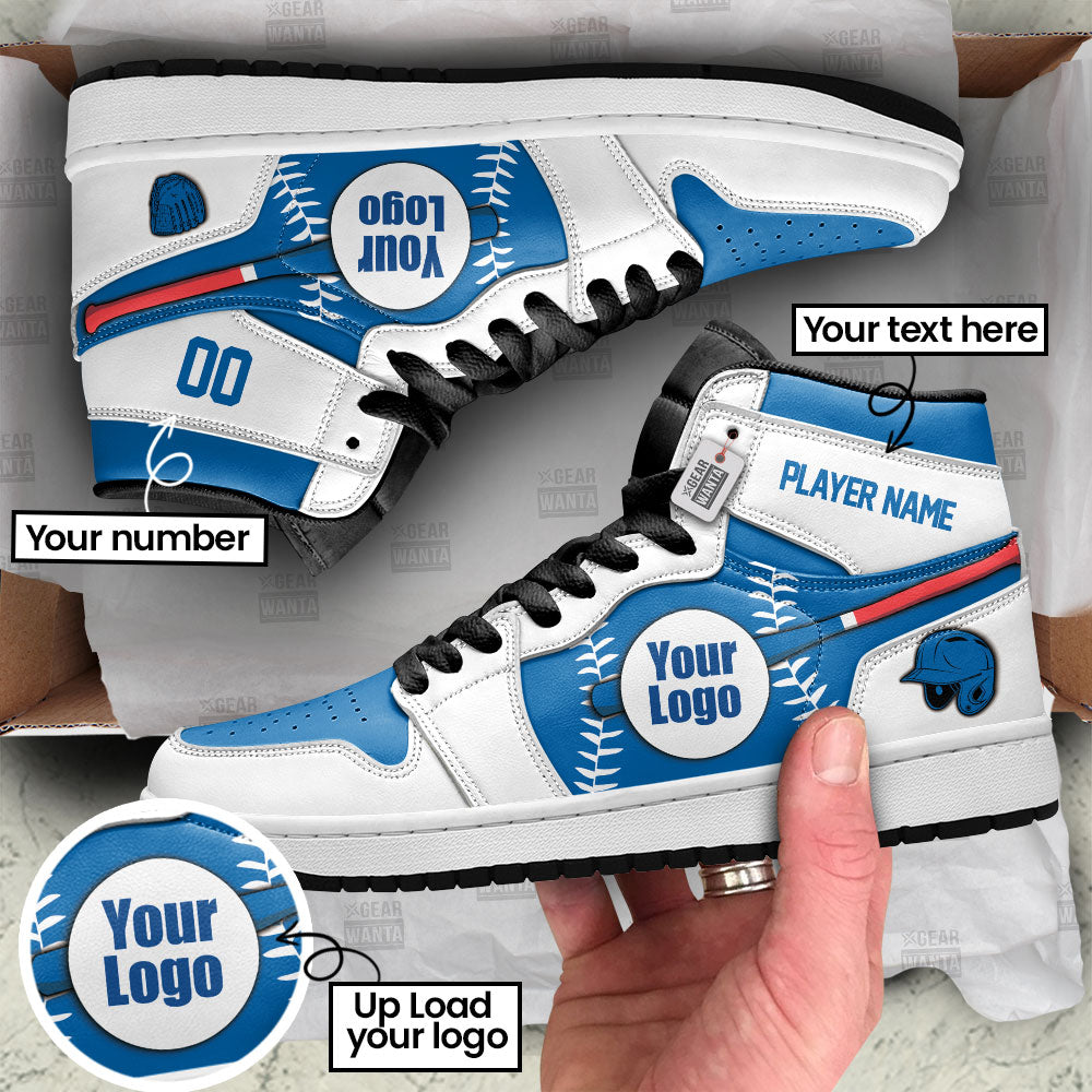 Los Angeles Baseball J1s Sneakers Personalized Your Team-Cuztomshoes