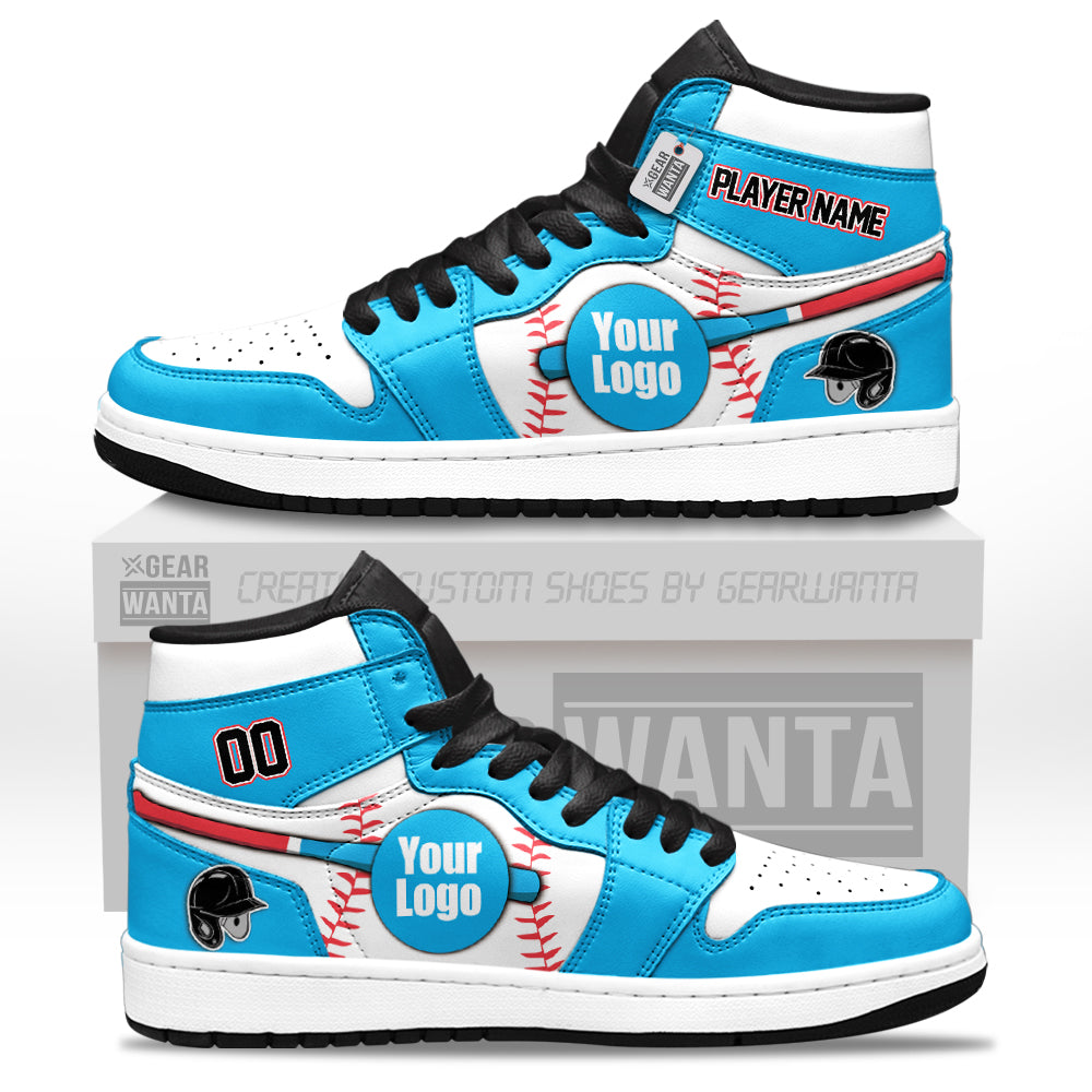 Miami Baseball J1s Sneakers Personalized Your Teamcuztomshoes.com